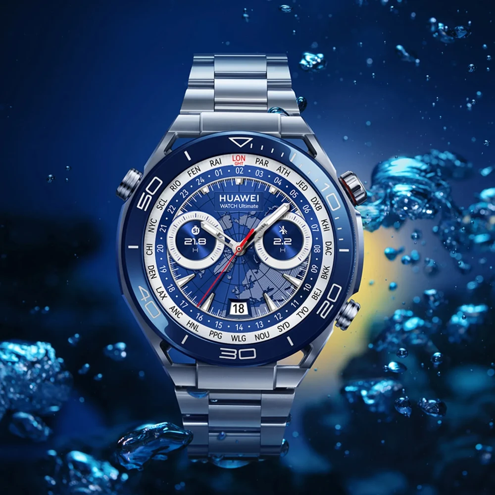 ساعة هواوي ألتيميت، ساعات ذكية للرجال، معدن سائل يعتمد على الزركونيوم، تحليل تخطيط القلب، iOS وAndroid، حتى 14 يومًا، الإصدار العالمي
