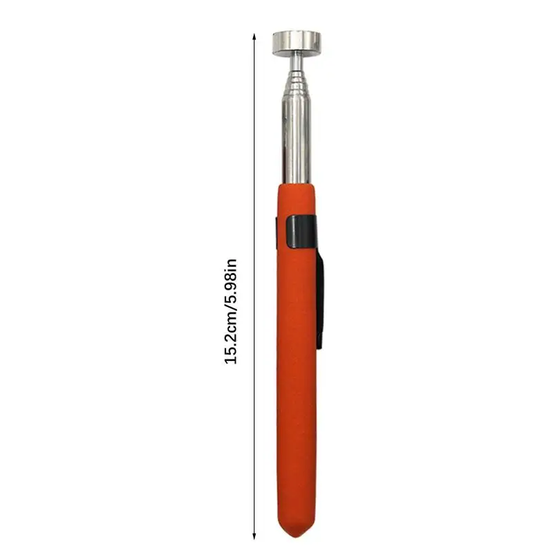 Telescoping Magnetic Pickup Tool, Telescopic Magnet Stick, Lightweight Metal Suction Rod, Acessórios para Veículos, Ferramentas de inspeção