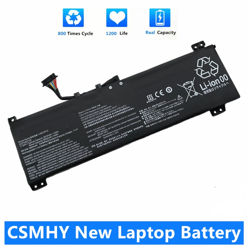 CSMHY New L20M3PC2 L20C3PC2 Laptop Battery For Lenovo ideapad Gaming 3 15ACH6 15IHU6 82K1 82K2 L20L3PC2 L20D3PC2 11.52V 45WH