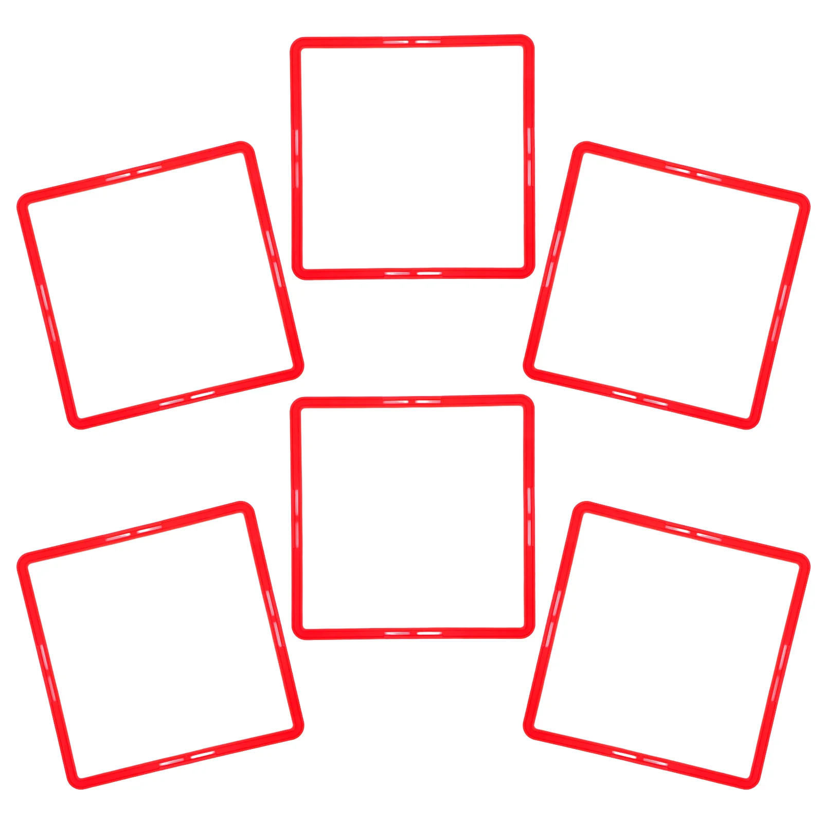 

6Pcs Football Training Rings Bright Color Multi-Function Agility Circles Portable Soccer Exercise Rings Sports Supplies