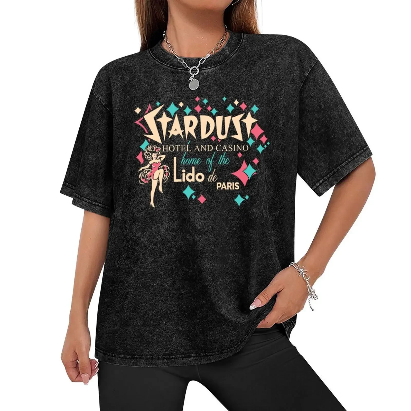 Stardust Hotel and Casino Vintage Matchbook Logo - Lido de paris T-Shirt shirts graphic tee cheap stuff Men's cotton t-shirt