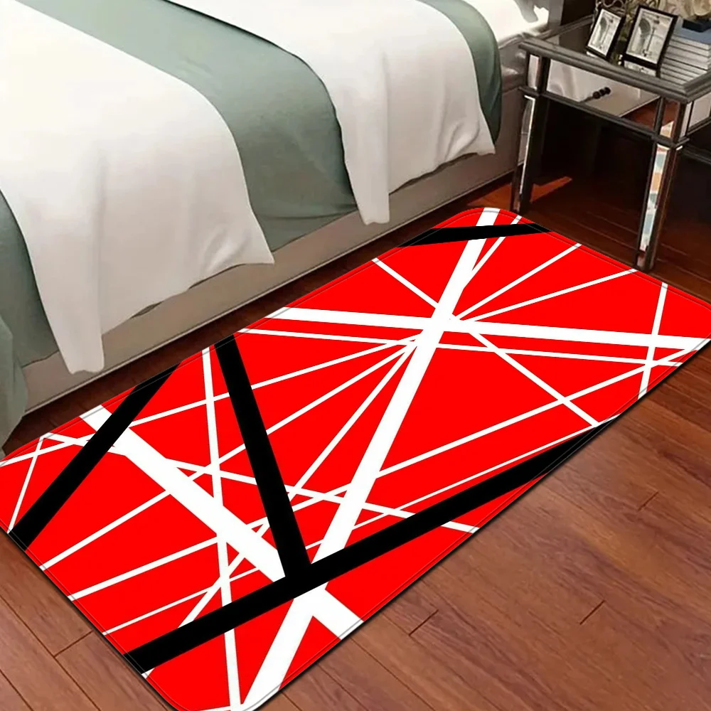 15 Sizes V-Van-Halen Band Door Mat Kids Room Bedroom Decoration Balcony Anti-Slip Doormat Living Room Doormat Area Rug