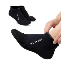 Calcetines de neopreno de 3mm para hombre y mujer, medias de corte bajo para playa, voleibol, buceo, natación, esnórquel, kayak, puntadas planas