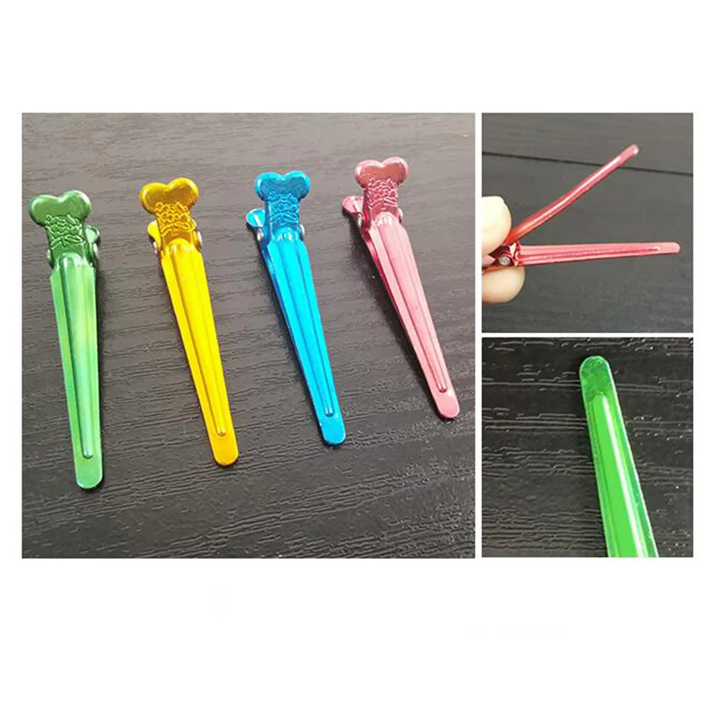 

50 шт., алюминиевые зажимы для позиционирования волос, салонные инструменты, смешанные цвета, простая заколка, женские аксессуары для волос