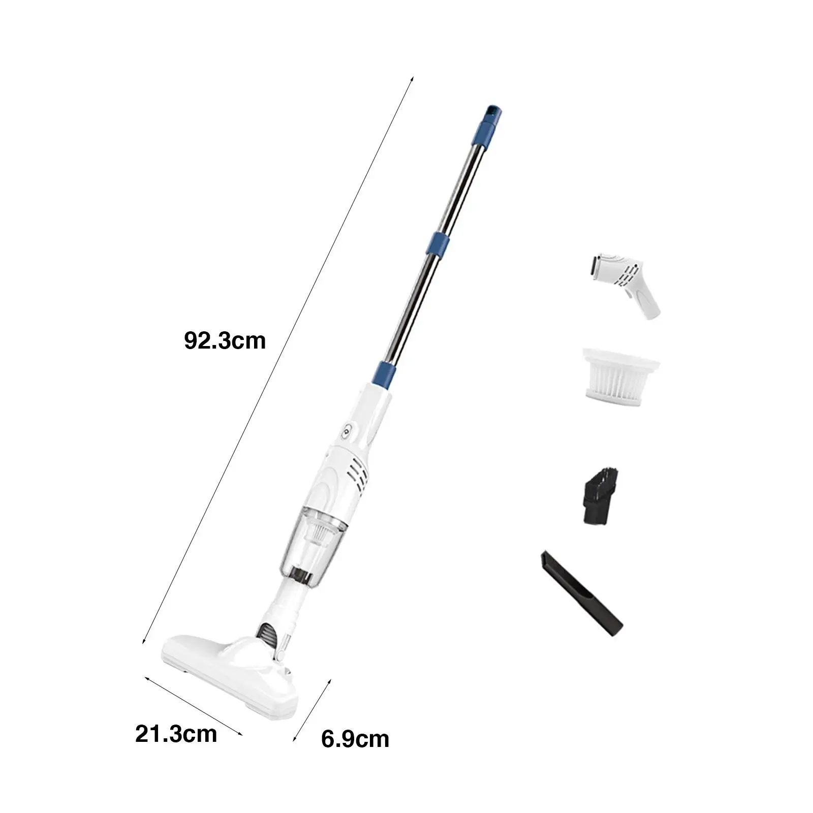 Car Vacuum Duster USB Rechargeable High Power Robot Vacuums Multifunction Hand Vacuum for Carpet Sofa Interior Pillows Desk