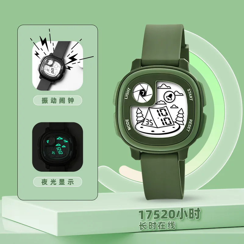 Оригинальные детские часы с изображением героев мультфильмов, светодиодный цифровой дисплей, водонепроницаемая версия, подарок на день рождения для мальчиков и девочек