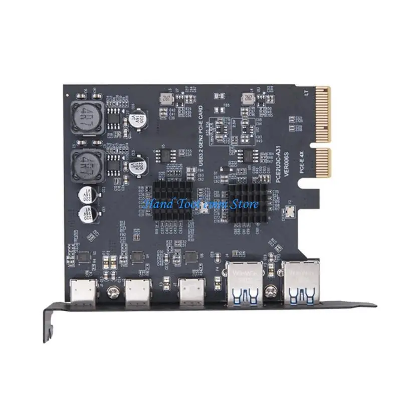 

H37F Fast Speed ​​5 Port USB PCIEX4 Card для настольного ПК 10 Гбит / с переноса