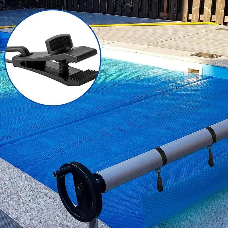 

Solar Cover Straps Pool Solar Cover Straps UV-Resistant With Hooks Clips Replacement Grommets For Recreation