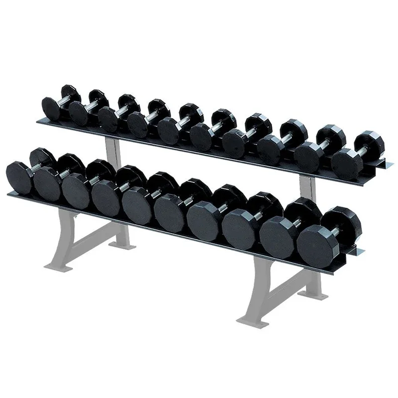 

Weight Rack for Dumbbells for Home Gym 2 Tier Hex Dumbbell Rack Stand