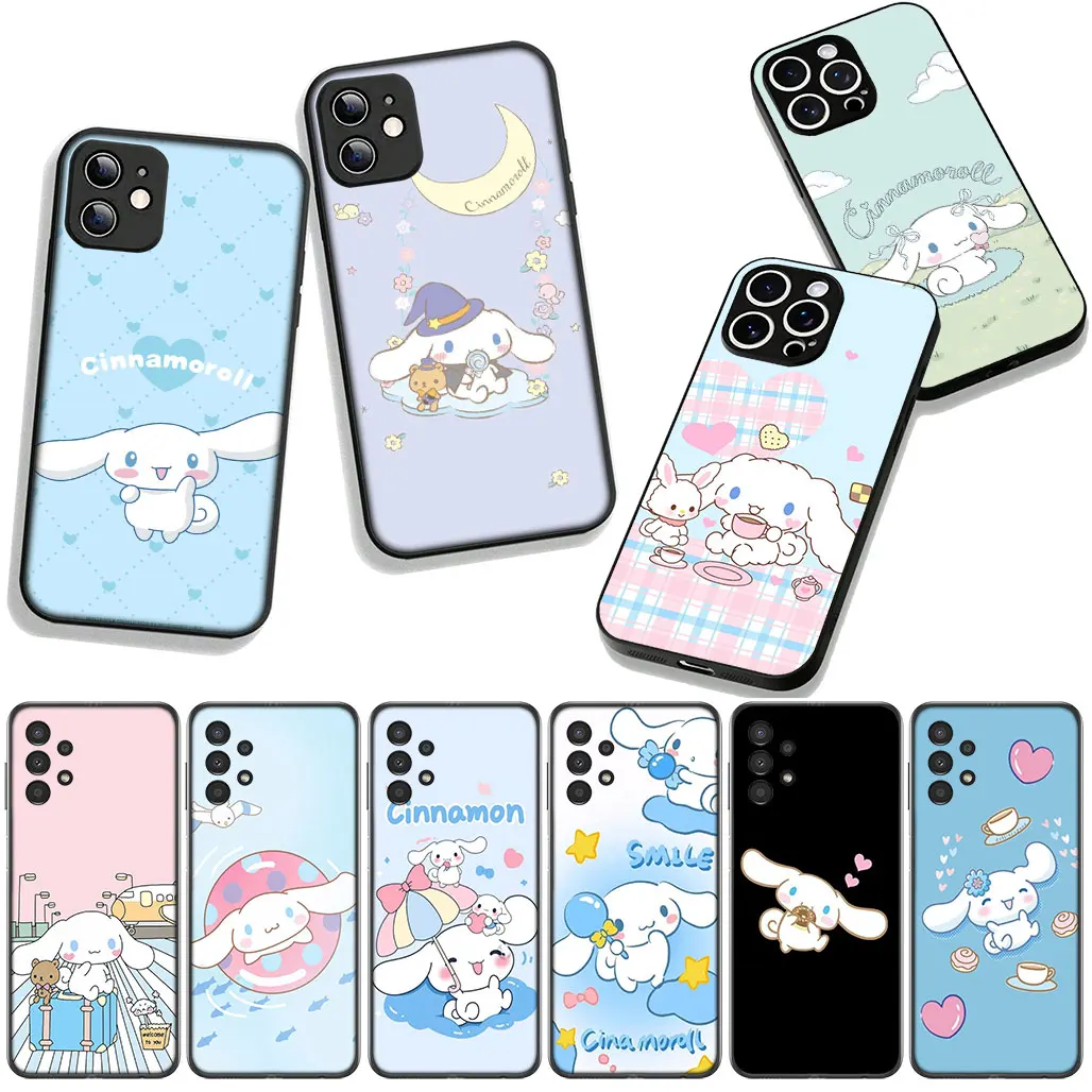 Чехол для телефона Samsung Galaxy A36 A17 A26 A07 A35 A54 S21 S20 FE S8 S9 S10 Plus A53 A13 A33 A34 Case Fashion Cinnamoroll Lovely