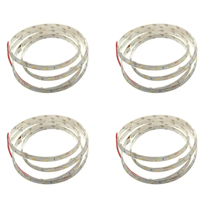 Eco Friendly 4 Pcs 1M 60-3528 SMD Waterproof LED Light Strip DC12V (Warm White)