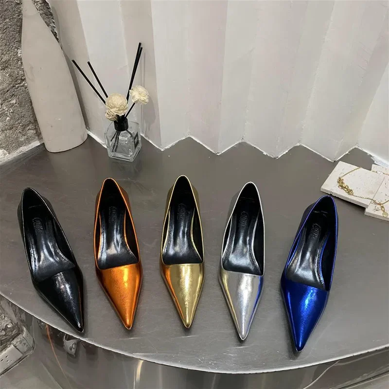 2024 Spring Pointed Toe Women High Heel Shoes Women Fashion Shallow Slip On Shoes Ladies Elgant Paryt Dress Pumps