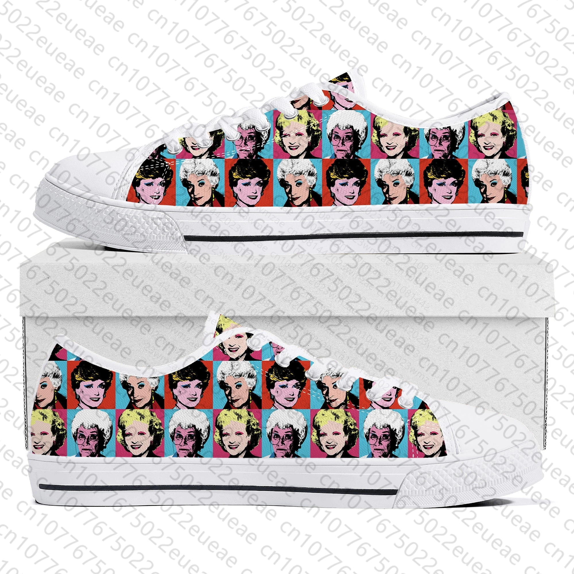 The Golden Girls Low Top Sneakers uomo donna adolescente Sneaker in tela di alta qualità coppia scarpe Casual scarpe fai da te su misura