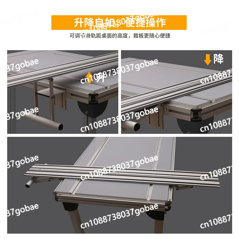 New, double layer, electric circular saw, lift, guide rail, accessories, woodworking