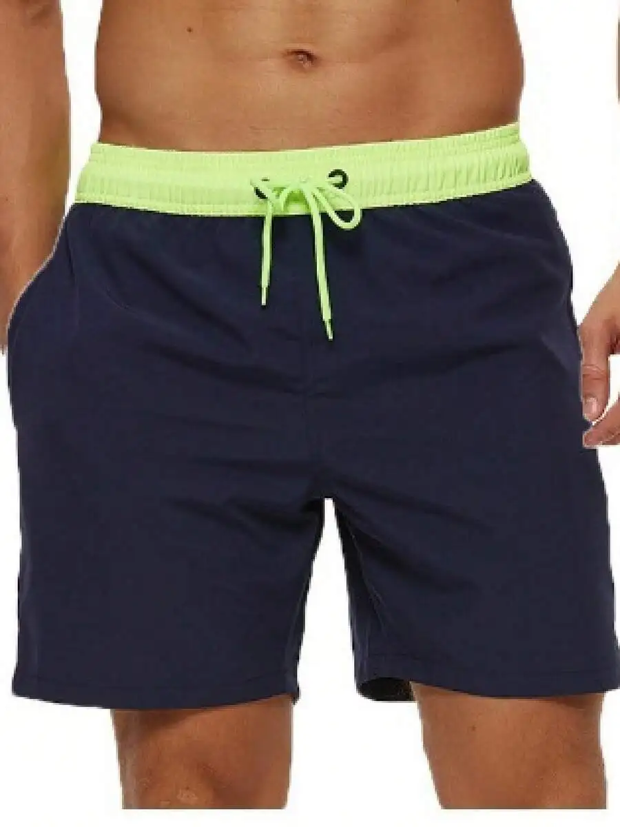 

Men Casual Athletic Shorts With Drawstring Waistband Elastic Fit Summer Beach Wear