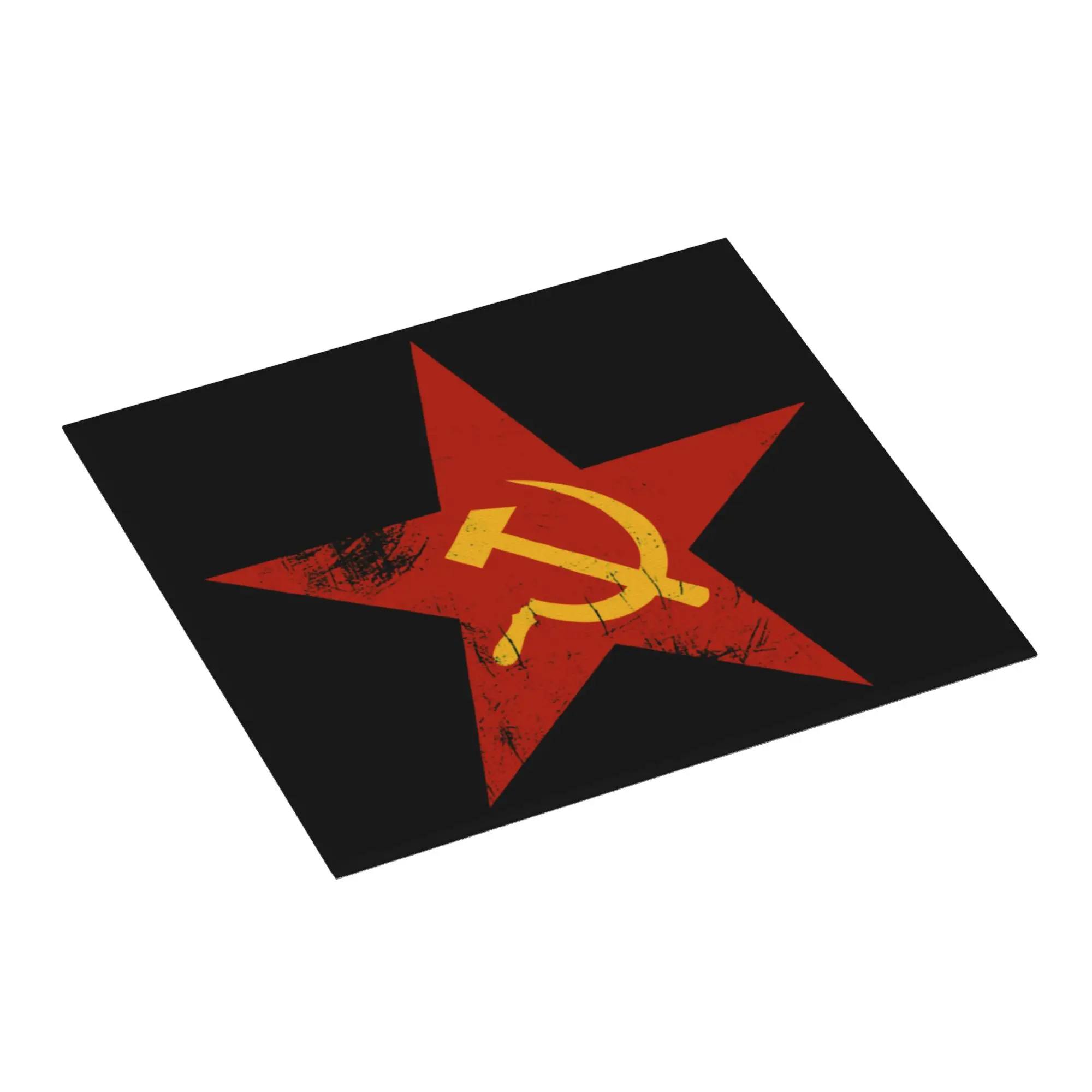 Drying Mat For Kitchen Russia Flag USSR Soviet Union Hammer Sickle CCCP Barware Tableware Washable Kitchen Sink Drying Pad