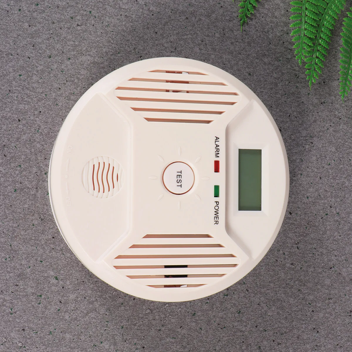 

Combination Smoke Carbon Monoxide White Operated High Sensitive LCD Display Smoke Co Alarm for Home Office