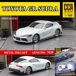 Scale 1/64 Metal Mini Car Model, TOYOTA GR SUPRA Replica Miniature Art Vehicle Diecast Collection Gift Toy for Kid Boy Friend