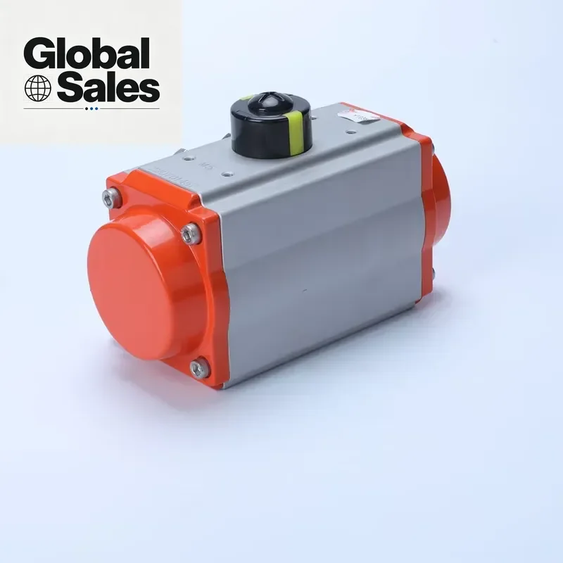 High Performance Rack and Pinion Pneumatic Actuator CNC Machined Hard Anodized Body 100% Pressure Tested for Zero Leakage