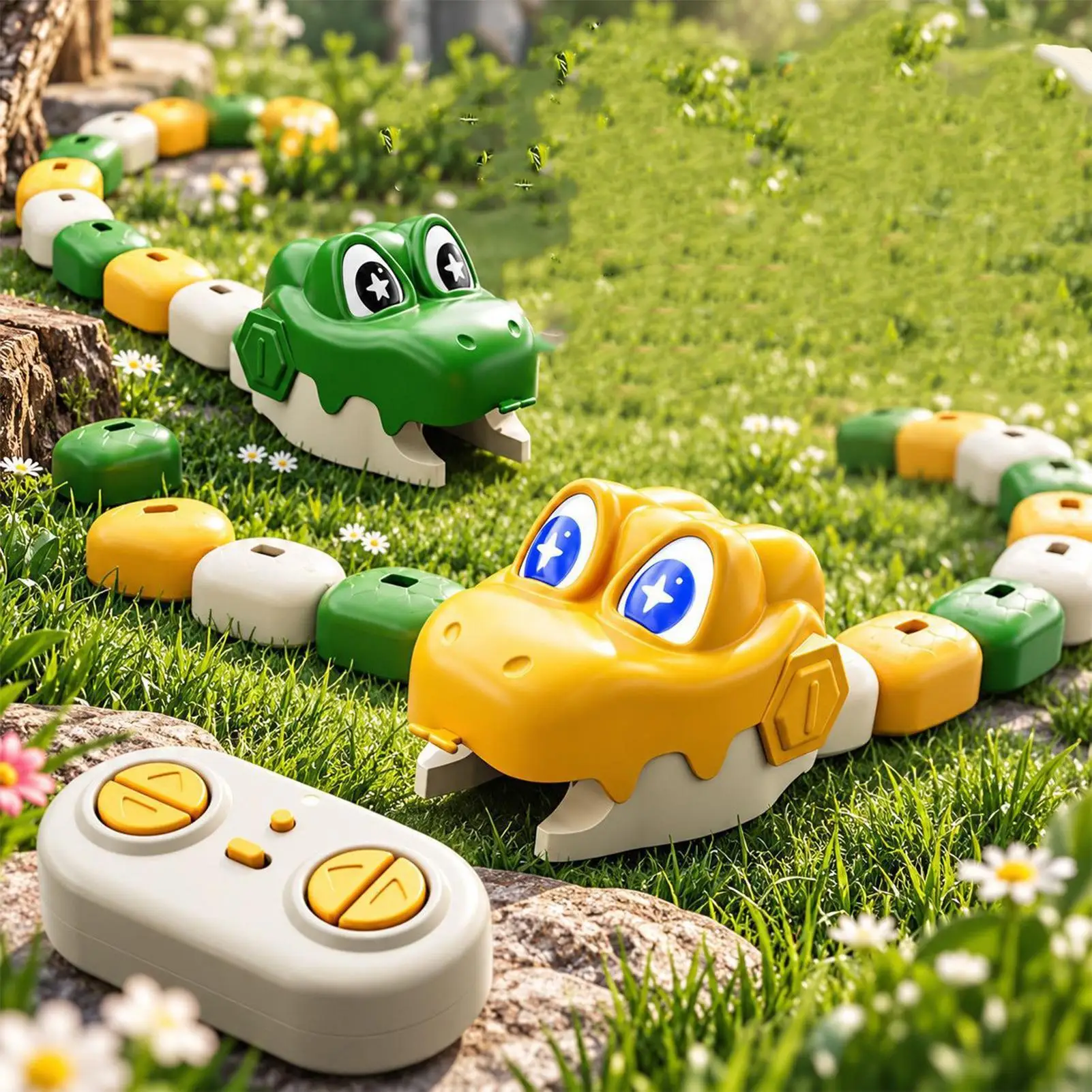 Remote Control Snake Toy 2-Player Interactive Fun Educational Toys Kids Snake Game For Party Activities Preschool Homeschooling