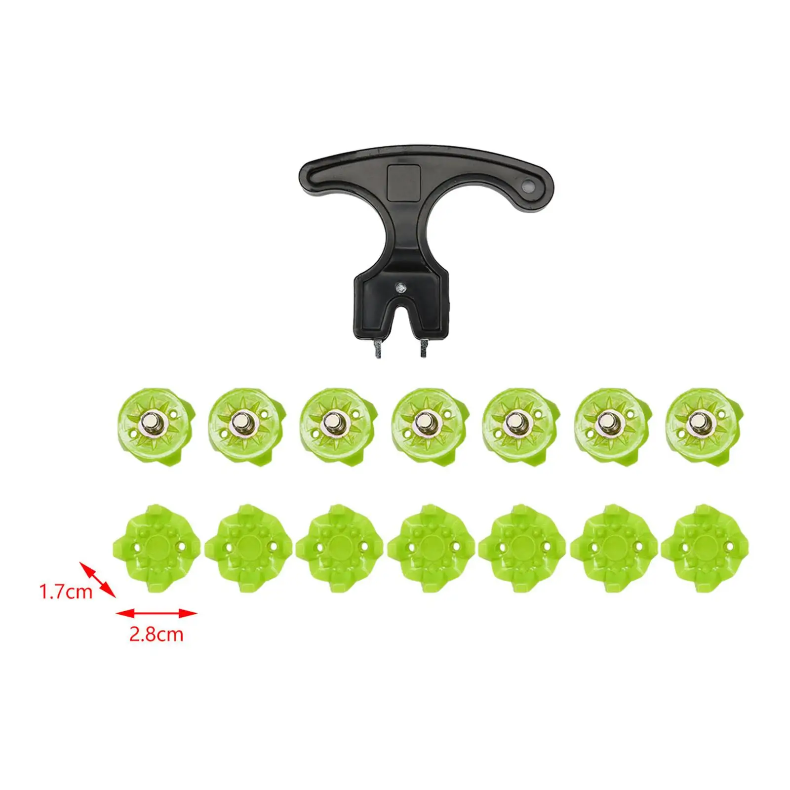 

Anti Skid Golf Shoe Spikes Replacement Set Durable Rubber Cleats for Golf Shoes Fitting Supplies
