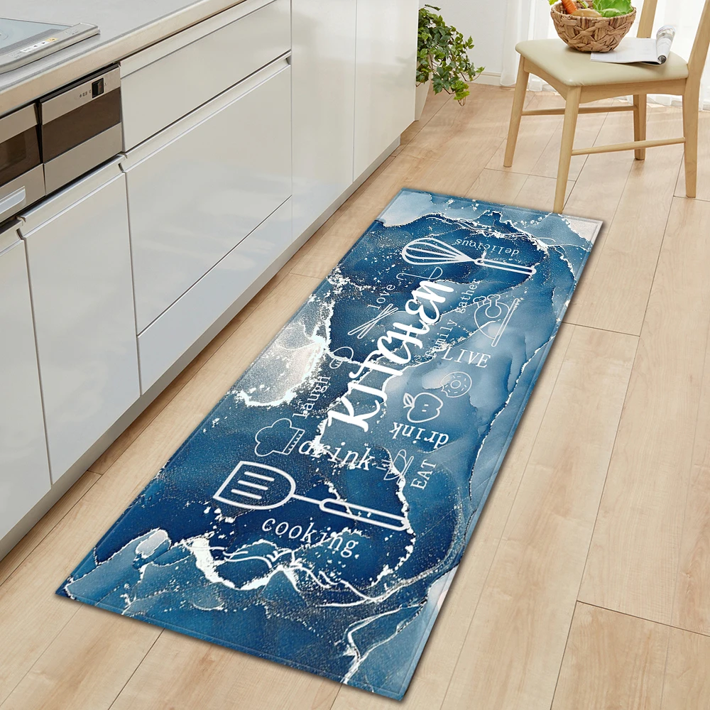 

Kitchen Bath Rug Home Living Room Bedroom Balcony Floor Decoration Carpet House Hallway Entrance Door Bathroom Non-Slip Foot Mat