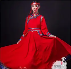 Mongolian Robe, Ethnic Minority Clothing, Adult Mongolian Dance Skirt