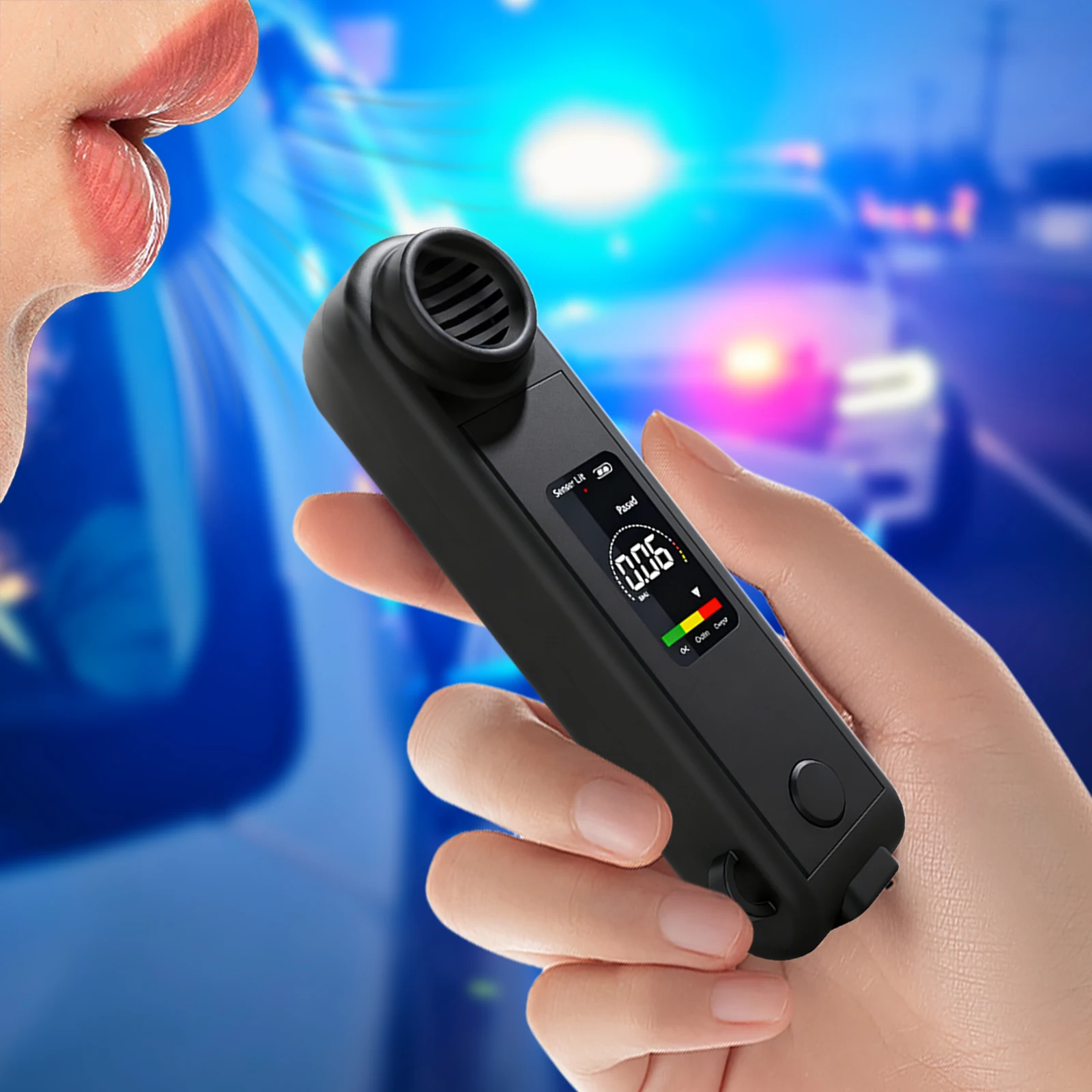 LCD شاشة ديجيتال عدم الاتصال الكحول متر دقة الكحول أداة تشخيصية الكحول اختبار الكحول للاستخدام الشخصي