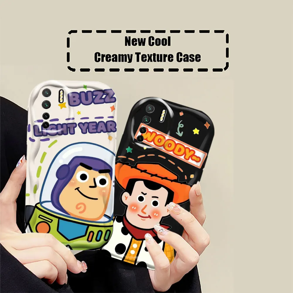 Disney Toy Story Woody Buzz Phone Case For OPPO A98 A94 A93 A92 A79 A78 A76 A74 A60 A58 A57 A55 A54 A53 A38 A31 2020 Wave Cover