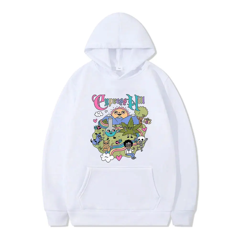 Rapper Cypress Hill Cartoon Style Graphic Hoodie Men Women Hip Hop Oversized Streetwear Unisex Casual Fleece Pullover Hoodies