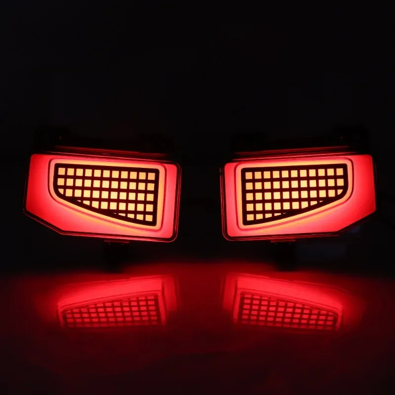 For Jeep Gladiator JT 2019-2022 Car LED Rear Bumper Light Reflector Rear Fog Light Modified Driving Brake Turn Signal Lamp detail image 1