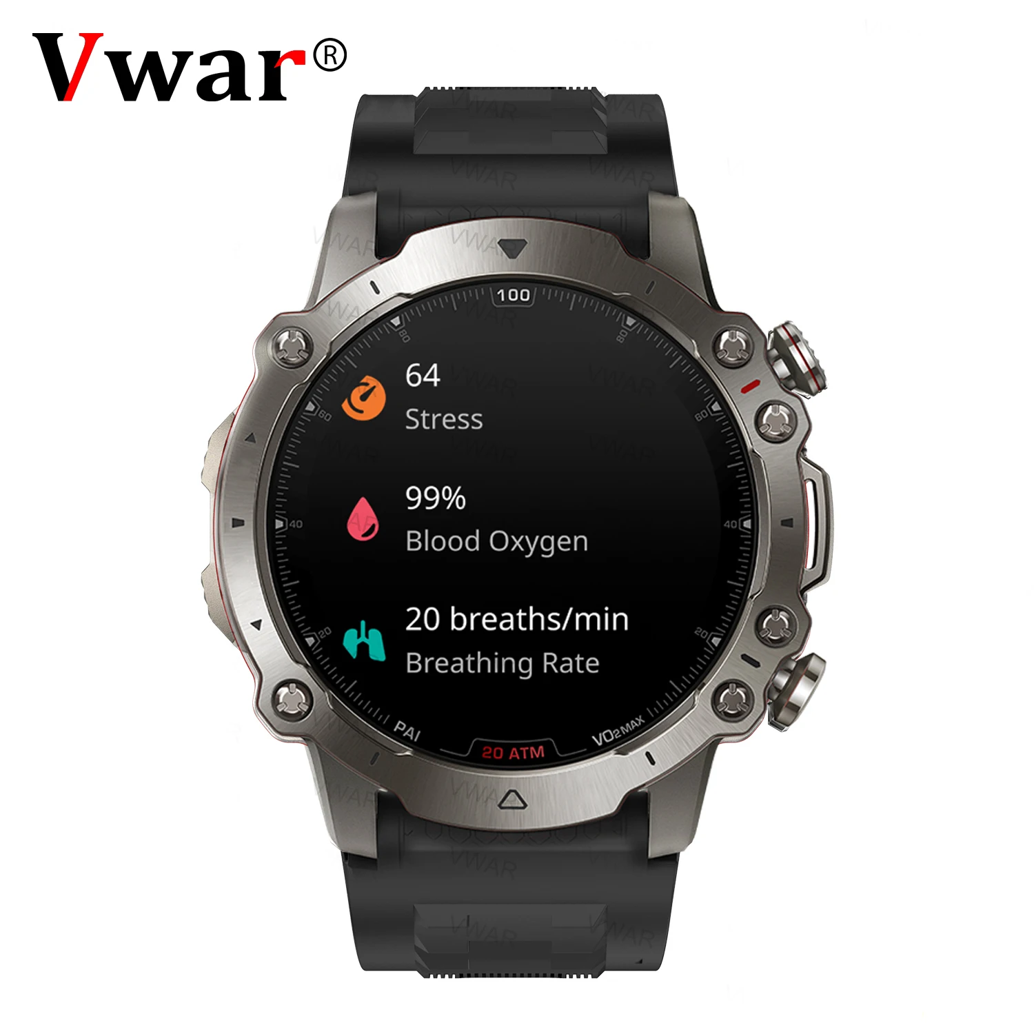 

2023 Smart Watch Military Rugged Outdoor Sport Smartwatch Men Vwar Falcon Ultra IP67 Waterproof Bluetooth Call Fitness Watches