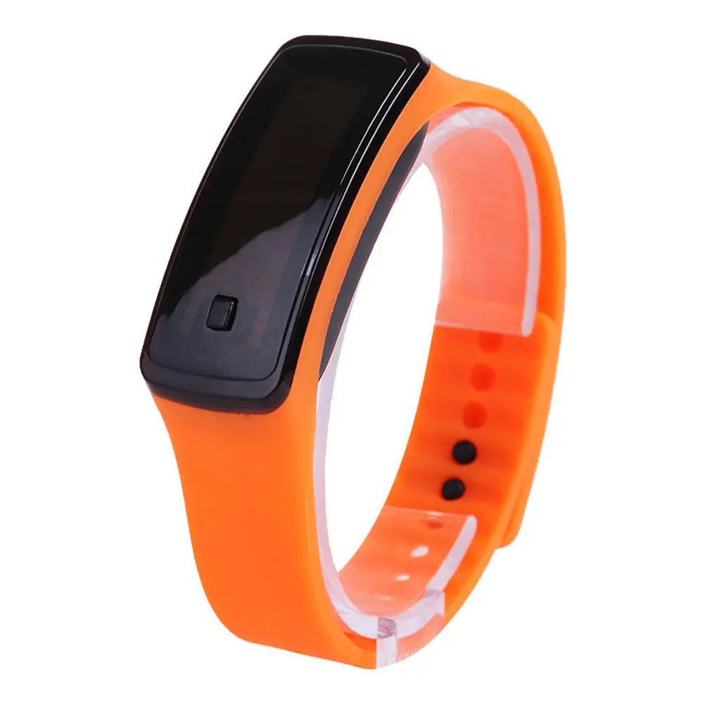Children Outdoor Wrist Watch LED Digital Display Hour Minute Second Month Day Adjustable Buckle Comfort Fit Unisex Silicone Band