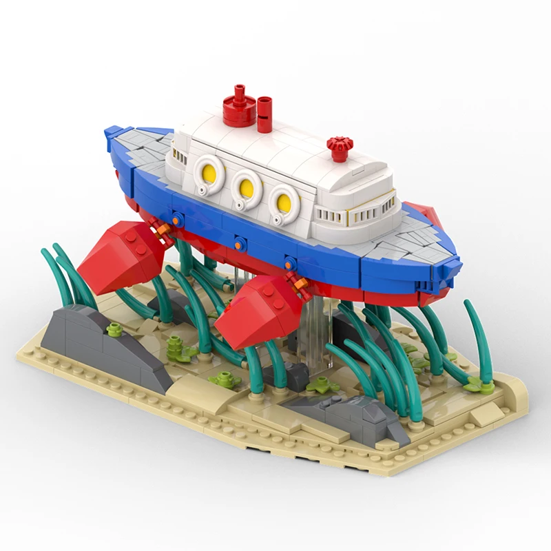 Submarine Building Blocks Assembly Bricks Brinquedos para Família e Amigos, Série de Animação Clássica, Holiday Gifts, 792Pcs