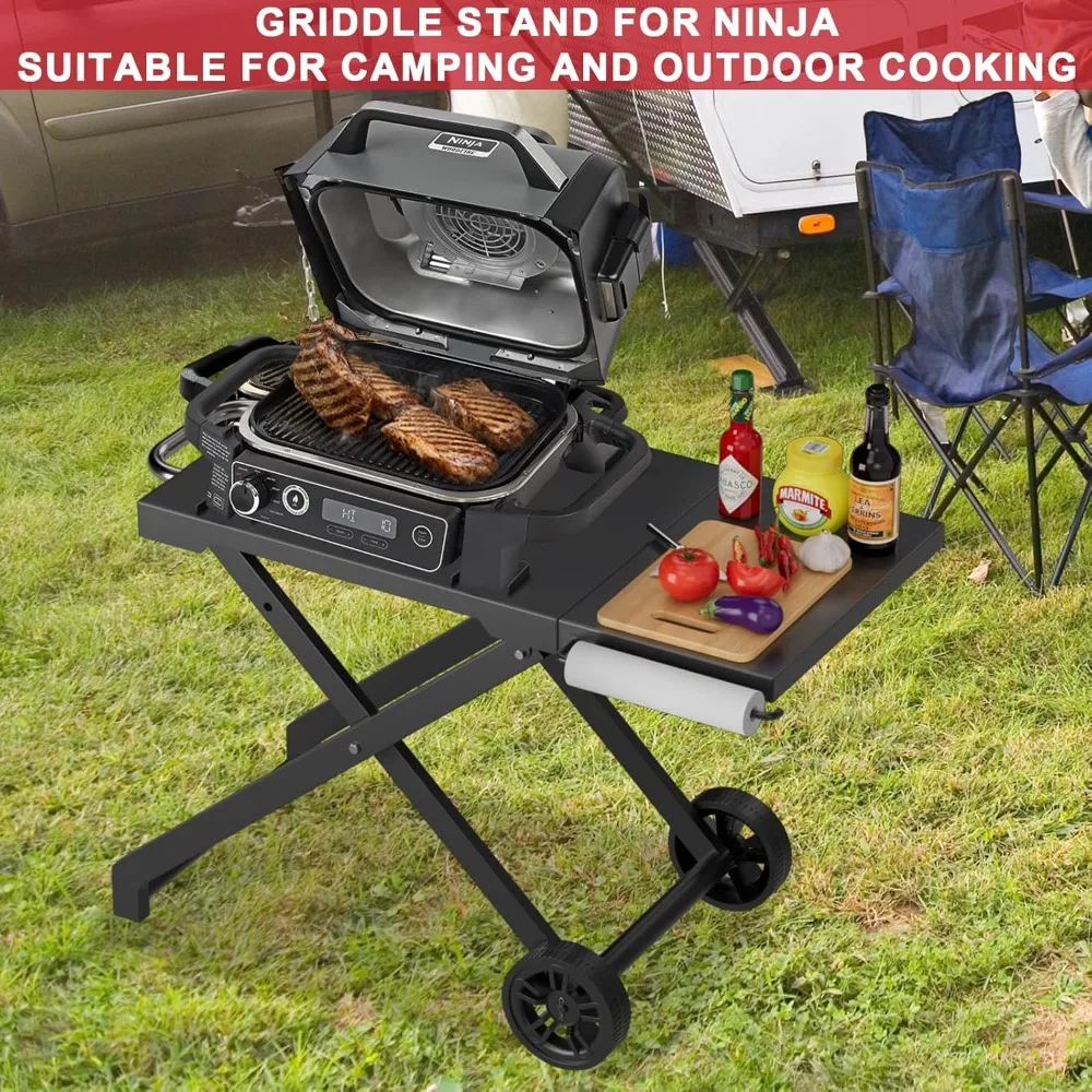 

Grill Stand for Woodfire Outdoor Smoke Grill - Collapsible Grill Stand for Woodfire Outdoor