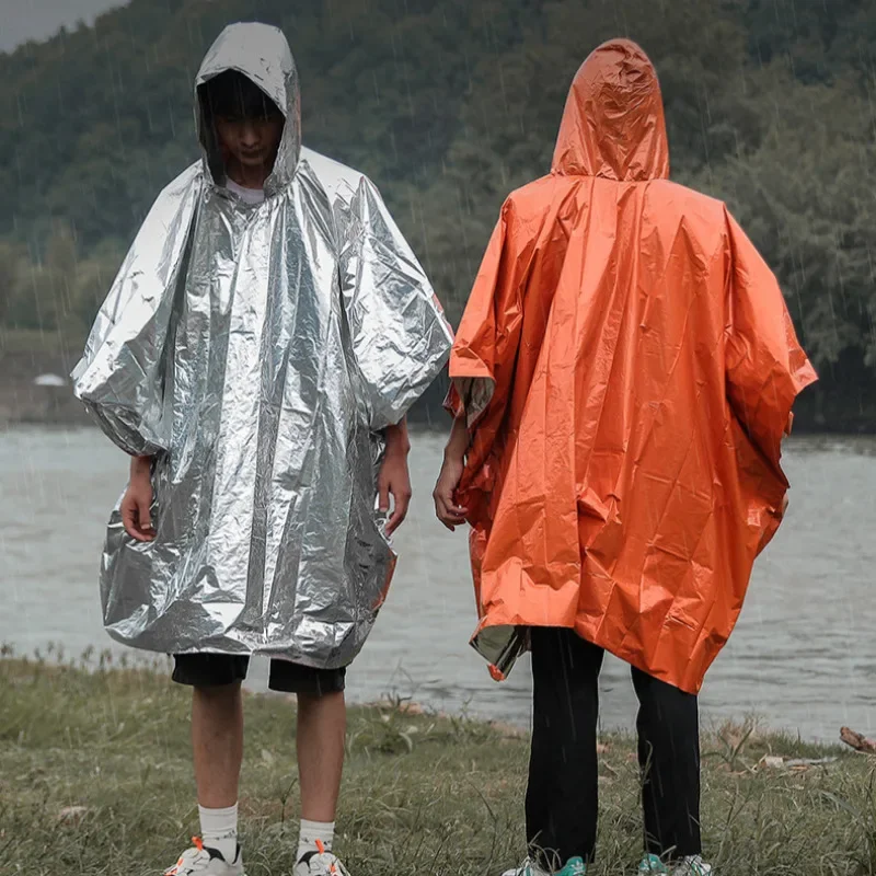 

Outdoor Portable Raincoat Camping Outdoor Single Portable Lightweight Hooded Windproof Rainproof Poncho Mountaineering Raincoat