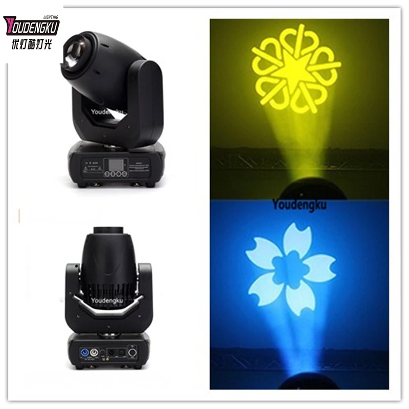 

2 штуки DMX-светильников для свадебных вечеринок, сценических выступлений и диджеев, 150W LED Spot Moving Head Light с функцией Gobo.