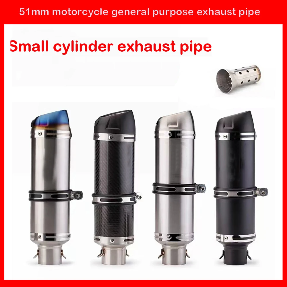 

51mm Motorcycle Exhaust Muffler Pipe Escape Moto With DB Killer for FZ6N R1 R6 R3 Z900 Z1000 GSR600