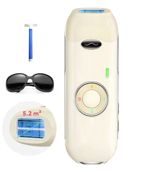 Universal Laser Hair Removal 5.2 cm² Contact 22J IPL Unlimted Ultra-fast Light Emission Painless Long-Lasting Hair Remover