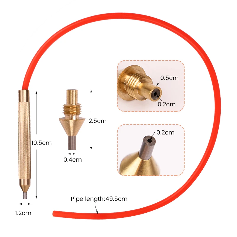 Ensemble d'accessoires de machine de sablage dentaire automatique, pointe de stylo en acier au tungstène avec buses