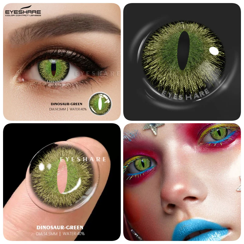 EYESHARE 1Pair Colored Contact Lenses for Eyes Cosplay Contact Lenses Blue Lenses Halloween Lens Cosmetics Pupils Eye Color Lens