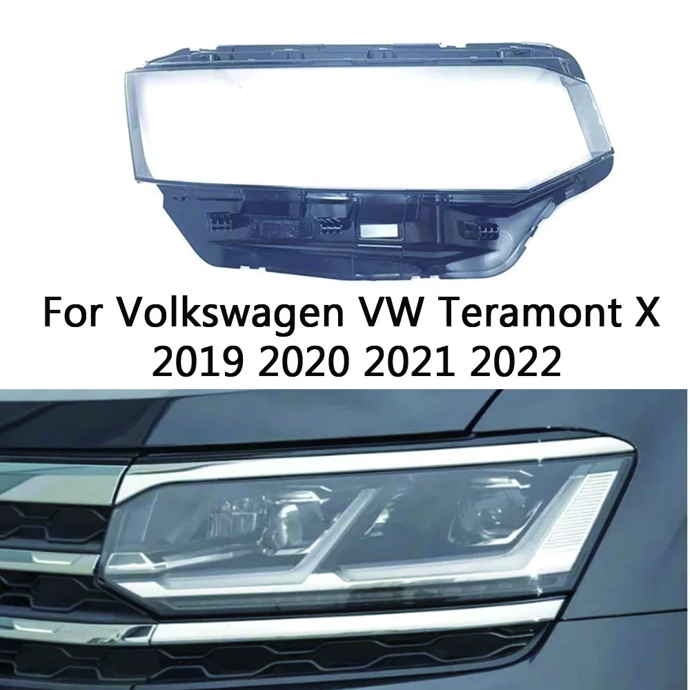 

Car Headlight Cover For Volkswagen VW Teramont X 2019 2020 2021 2022 Front Headlamp Lens Mask Transparent Lampshades Shell Glass