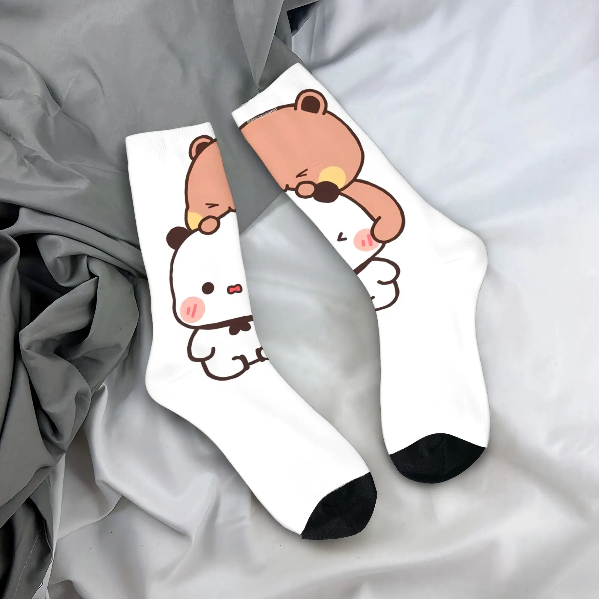 Bubu and Dudu Stockings Men  Socks Quality Vintage Socks Winter Skateboard Anti Skid Design Socks Gift