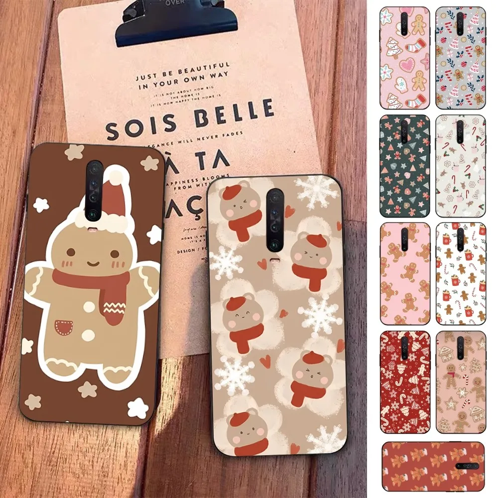 Christmas gingerbread cookies Phone Case For Redmi 5 6 7 8 9 10 plus pro 6 7 8 9 A GO K20 K30 K40 pro plus F3 Fundas