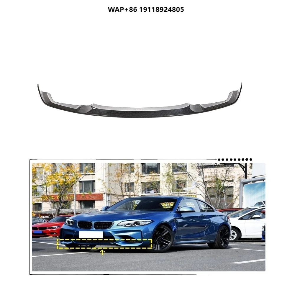 

Carbon Fiber Front Bumper Lip for B-MW 2 Series F87 M2 Coupe 2-Door 2016-2018