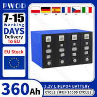 Grade A 360AH Lifepo4 Battery 3.2V 10000 Cycles DIY 12V 24V RechargeableLithium iron phosphate Cell For Camping Golf Cart Boat