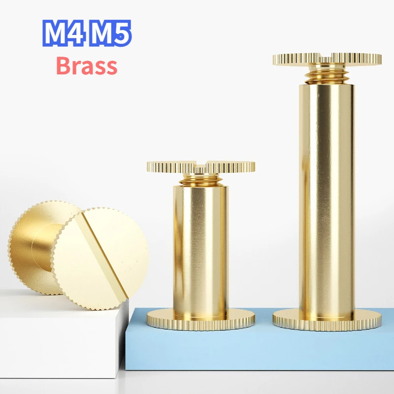 

10 шт. латунный крепежный винт Chicago M4 M5, гвозди, заклепки с прорезями и накаткой, крепежный винт для альбома, кожаные седла, кошельки, ремонт ремня