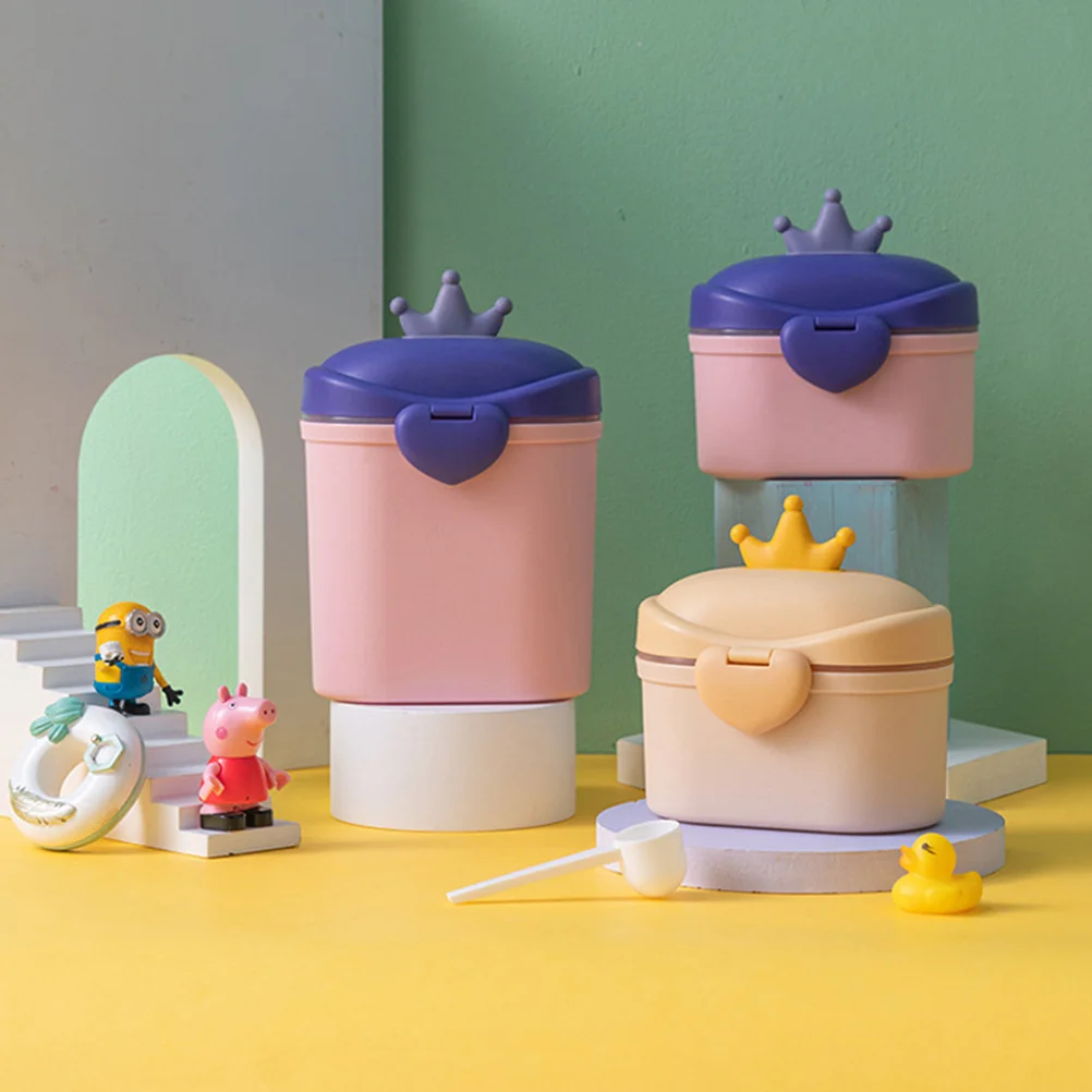 

Milk Powder Box Baby Formula Storage Container Separate Spoon Compartment Accurate Portion Control Infant Food Travel