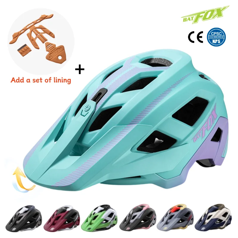 

BATFOX 2025 Bike Helmet Integrated molding Road MTB Bicycle helmet Impact resistant Sports Safety Hat Men Women Cycling Helmets