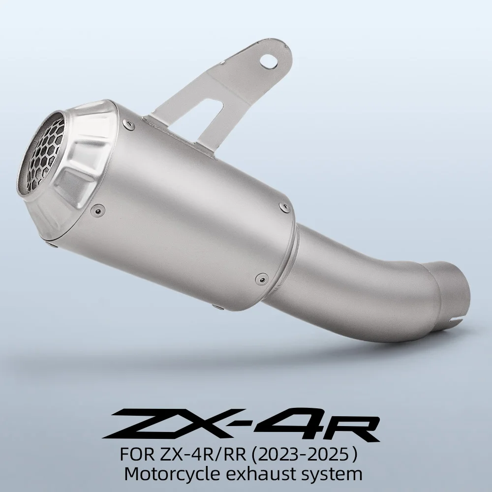 

Exhaust System for ZX-4R/RR 2023-2025 Motorcycle Models Exhaust Integrated Mid-to-Rear Section Exhaust Pipe